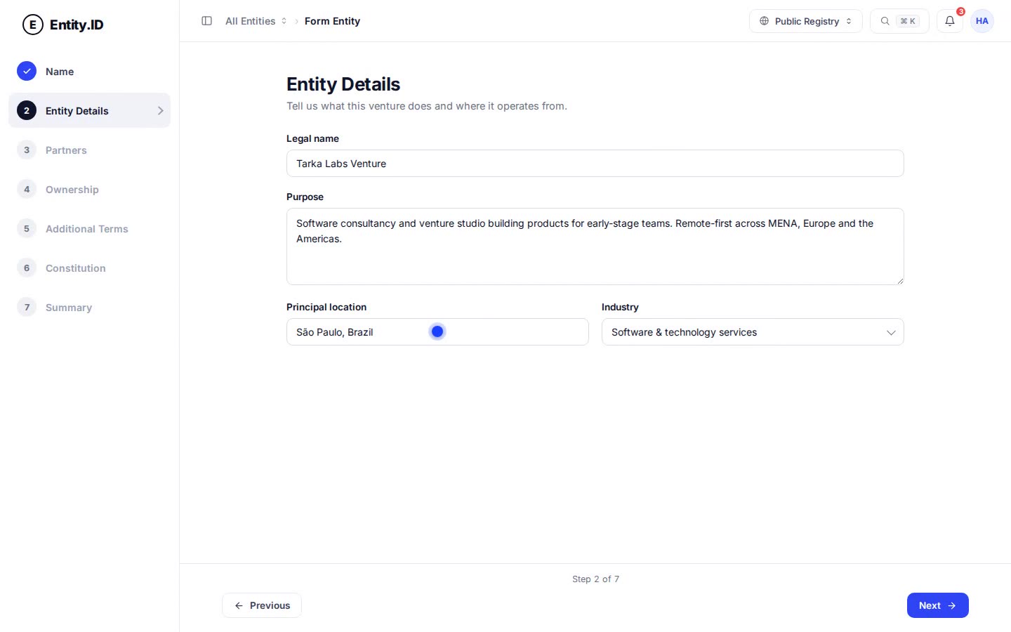 Entity.ID flagship demo — click to play