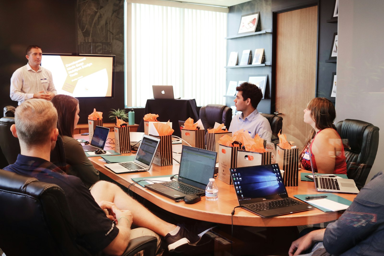 A small founding team in a working meeting